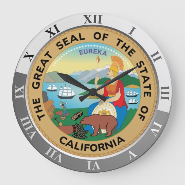 Reloj Redondo Grande Reloj grande de California (Anverso)