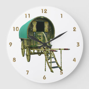 Reloj Redondo Grande Reloj grande de caravana gitana tradicional