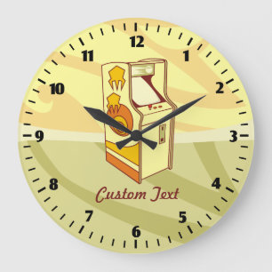 Reloj Redondo Grande reloj grande de consola de juegos en cascada