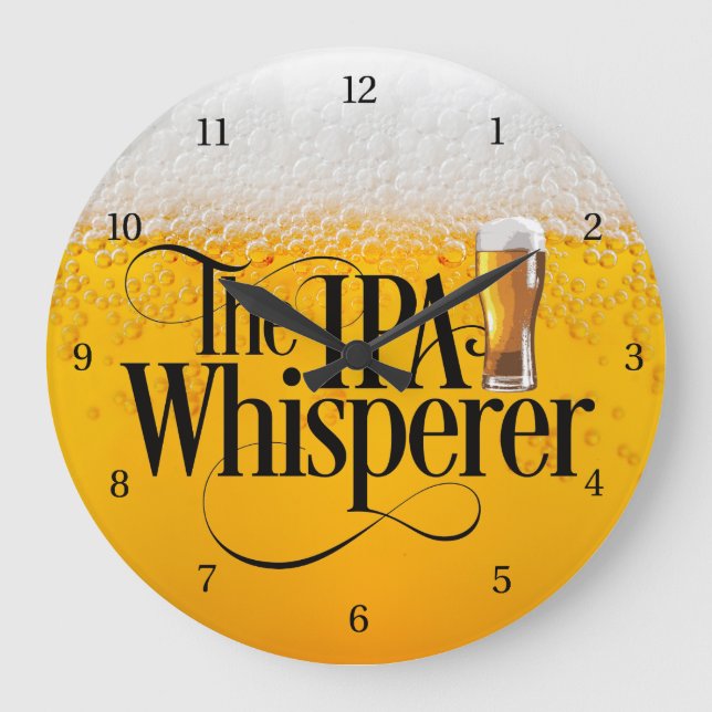 Reloj Redondo Grande Reloj grande de IPA Whisperer (Anverso)
