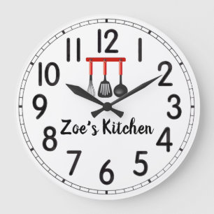 Reloj Redondo Grande Reloj grande de la cocina de Zoe