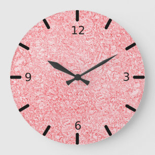 Reloj Redondo Grande Reloj grande de metal de oro Rosa