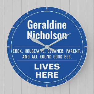 Reloj Redondo Grande Reloj grande de pared de estilo conmemorativo dive