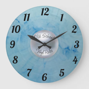 Reloj Redondo Grande Reloj grande de reglas de vinilo