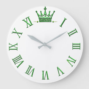 Reloj Redondo Grande Reloj grande de sala verde
