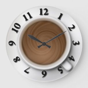 Reloj Redondo Grande Reloj grande de tiempo de café