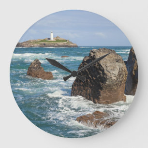 Reloj Redondo Grande Reloj grande del faro Godrevy