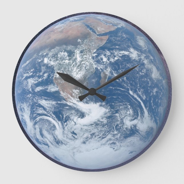 Reloj Redondo Grande Reloj grande Planet Earth (Anverso)