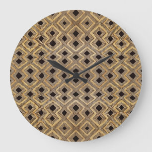 Reloj Redondo Grande Reloj grande tribal africano BaKuba