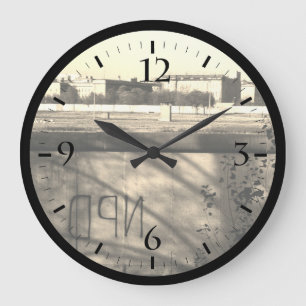 Reloj Redondo Grande Reloj grande vintage muro de Berlín Alemania