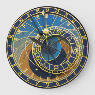 Reloj Redondo Grande Reloj-Praga astronómica Orlog