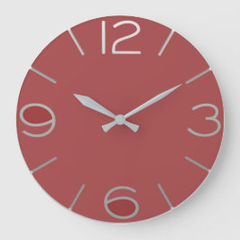 Reloj Redondo Grande Reloj rojo de número grande