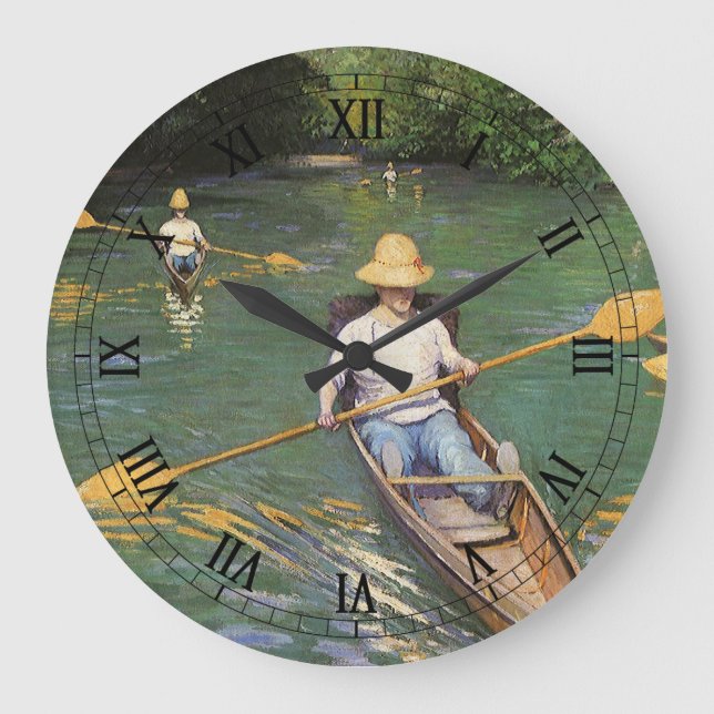 Reloj Redondo Grande Remeros de Gustave Caillebotte (Anverso)