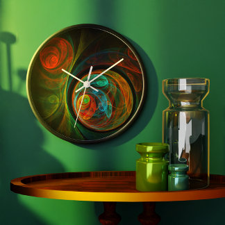 Reloj Redondo Grande Renacimiento Resumen Ronda de Arte