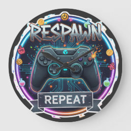 Reloj Redondo Grande Reparación y repetición del controlador de gamer