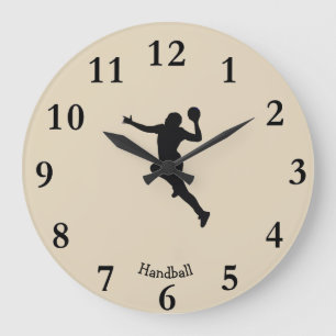 Reloj Redondo Grande Reproductor de balonmano