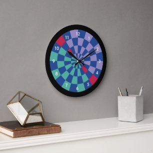 Reloj Redondo Grande Resplandor de mosaico