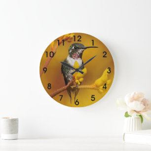 Reloj Redondo Grande Resplandor de oro