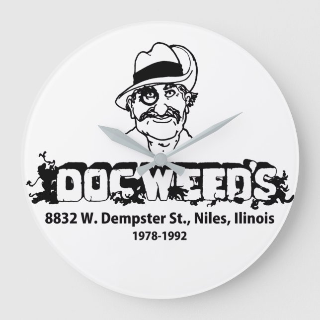 Reloj Redondo Grande Restaurante Doc Weed, Niles, IL (Anverso)
