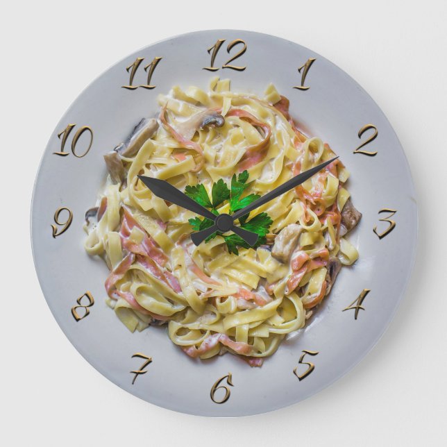 Reloj Redondo Grande Restaurante (Fettuccine) (Anverso)