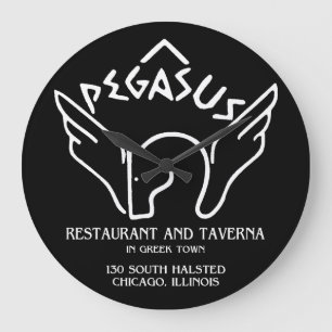 Reloj Redondo Grande Restaurante Pegasus y Taverna, Chicago, IL