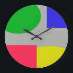 Reloj Redondo Grande Resumen<br><div class="desc">abstracto</div>