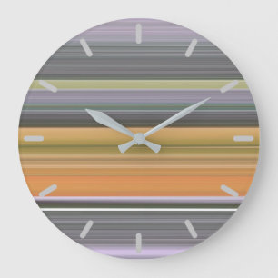 Reloj Redondo Grande Resumen #1: Amarillo y gris