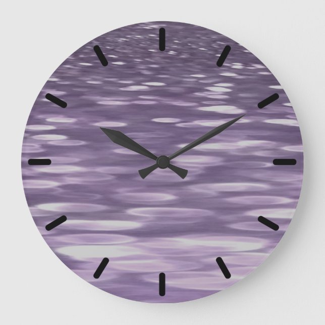 Reloj Redondo Grande Resumen #1: Brillo ultravioleta (Anverso)