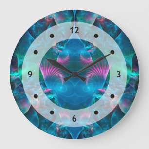 Reloj Redondo Grande Resumen Apofisis Fractal III
