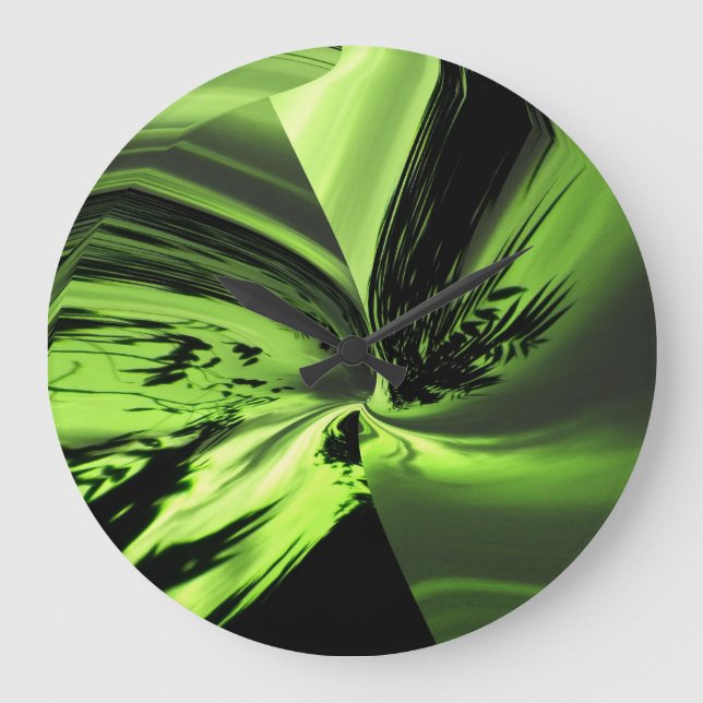 Reloj Redondo Grande Resumen Chartreuse One Wall Clock (Anverso)