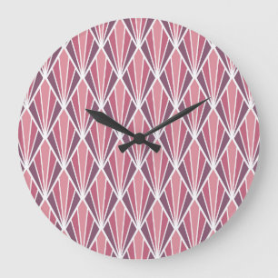 Reloj Redondo Grande Resumen clásico, geométrico, elegante y sin costur