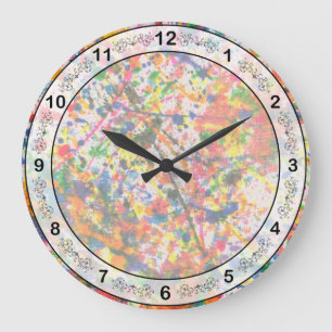 Reloj Redondo Grande Resumen - Crayón - Carnaval de Nueva Orleans