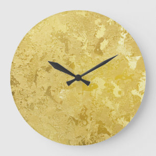 Reloj Redondo Grande Resumen de fondo de textura gruesa de oro