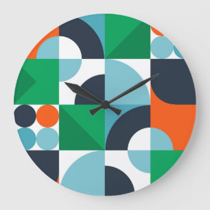 Reloj Redondo Grande Resumen de formas y formas simples
