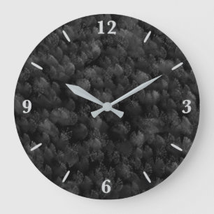 Reloj Redondo Grande Resumen De Fuegos Artificiales Grises Y Coloridos