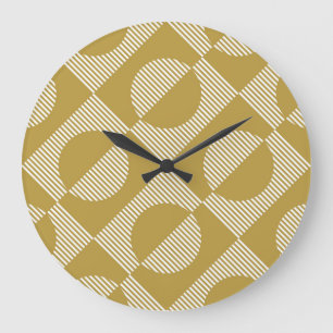 Reloj Redondo Grande Resumen de la infiltración geométrica sin soldadur