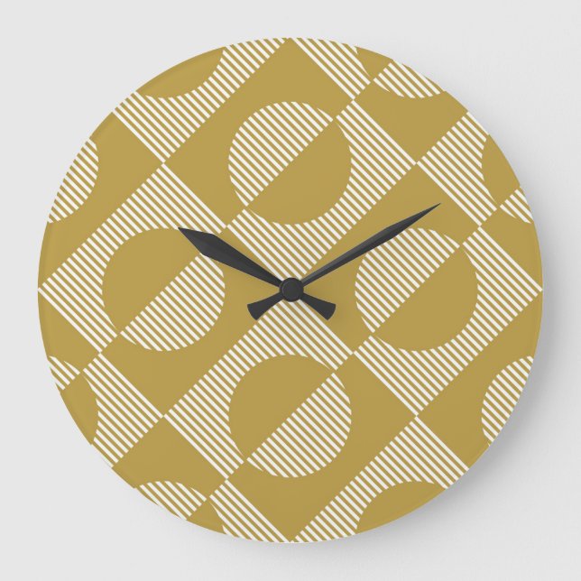 Reloj Redondo Grande Resumen de la infiltración geométrica sin soldadur (Anverso)