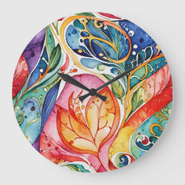 Reloj Redondo Grande Resumen de las ilustraciones superficiales 1207 -