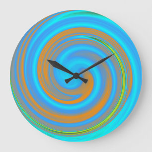 Reloj Redondo Grande Resumen De Natación Moderna Art. #44