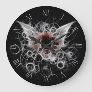 Reloj Redondo Grande Resumen de ojos alados