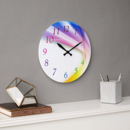 Reloj Redondo Grande Resumen de Swirl 1