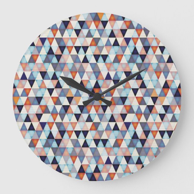 Reloj Redondo Grande Resumen del patrón moderno (Anverso)