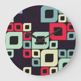 Reloj Redondo Grande Resumen Geométrico, Ilustracion de arte computacio
