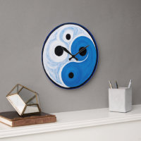Resumen Yin Yang: Azul y blanco modernista