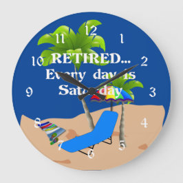 Reloj Redondo Grande Retirado... Cada día es sábado