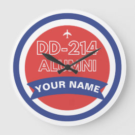 Reloj Redondo Grande Retiro personalizado de la fuerza aérea de los ex 