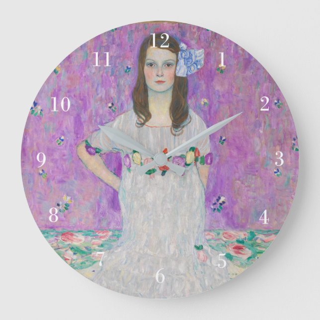 Reloj Redondo Grande Retrato Chica púrpura de Mada Primavesi Gustav Kli (Anverso)