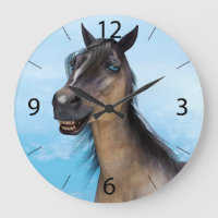Retrato de Arte de Caballo con Sonrisa Divertida