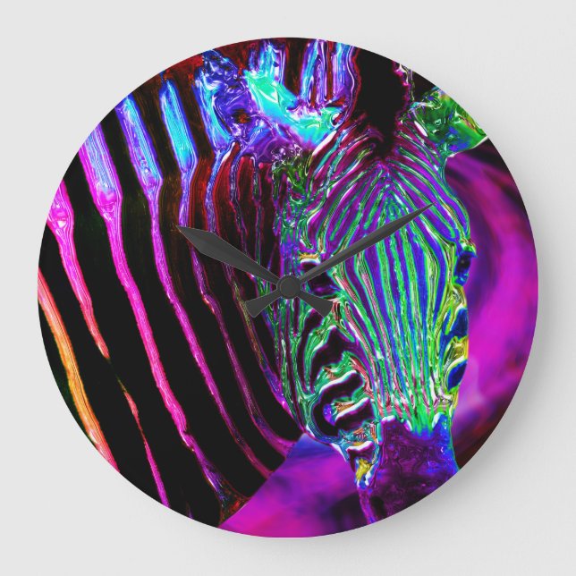 Reloj Redondo Grande Retro Africa 3 Clocks de pared y opciones numérica (Anverso)