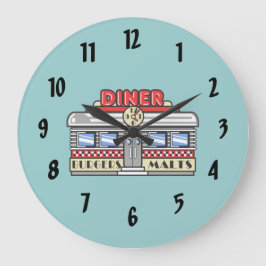 Reloj Redondo Grande Retro DIner